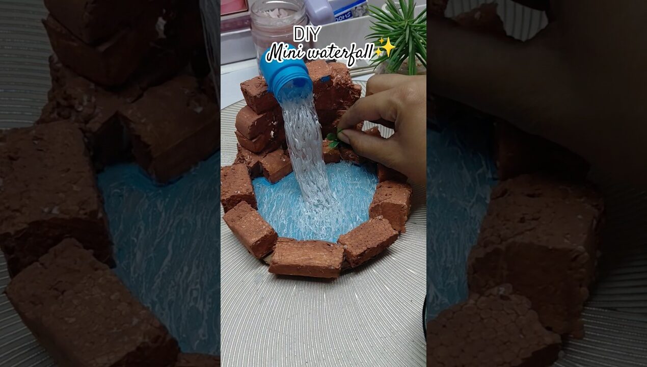 DIY mini waterfall ✨️||#viral #shorts #trending #youtube #DIY #craft