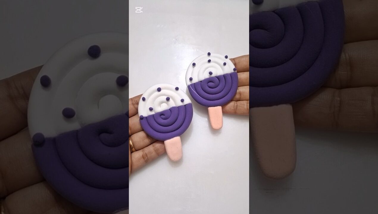 DIY idea 💞 how to make easily candy 🍭🍬 with super clay #music #candy #trend #funny #clay #viral