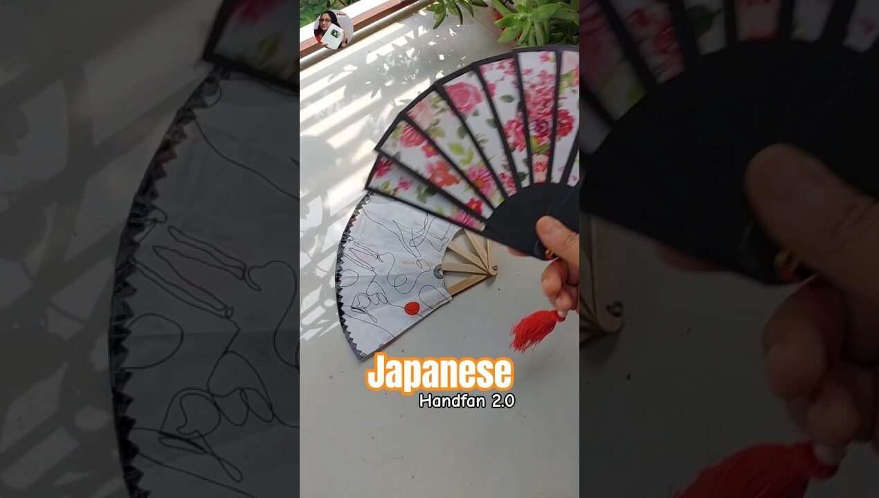 Japanese handfan easy DIY #ndecor #diy #sensu #japanesecraft @N-Decor