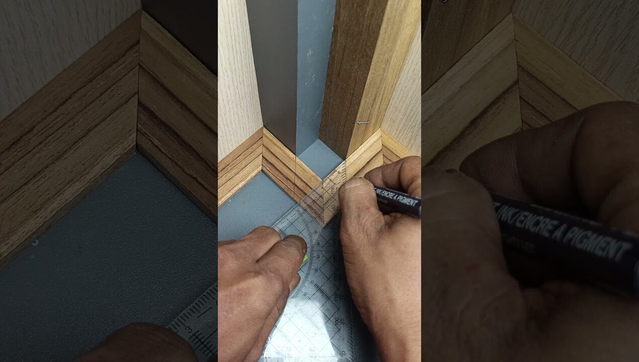 Simple tips to measure wood corners perfectly #woodworking #woodwork #carpentry #ideas #diy #tips
