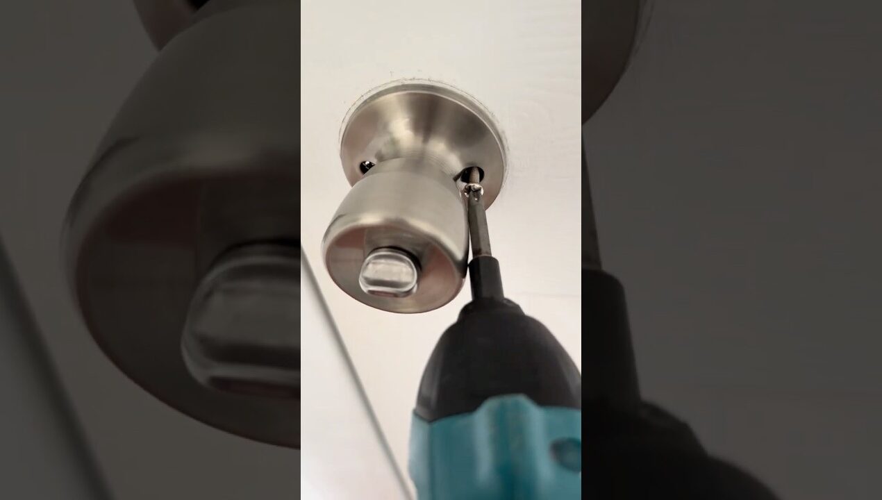 Bedroom Doors Don’t Lock?! #diy door lock #viralshots
