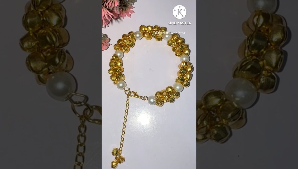 Gungroo Gajra bracelet making at home #craft #diy #handmade #youtubeshort