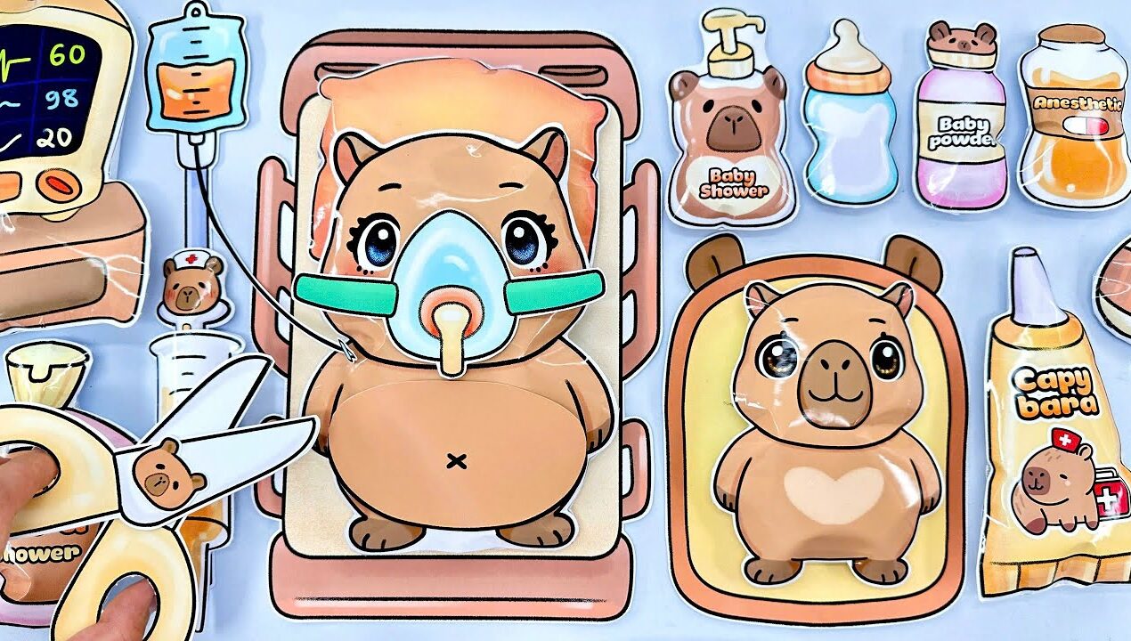 ( 🚑 Paper DIY 🚑 ) Unboxing Blind Bag Pregnant Capybara 1000$ | ASMR