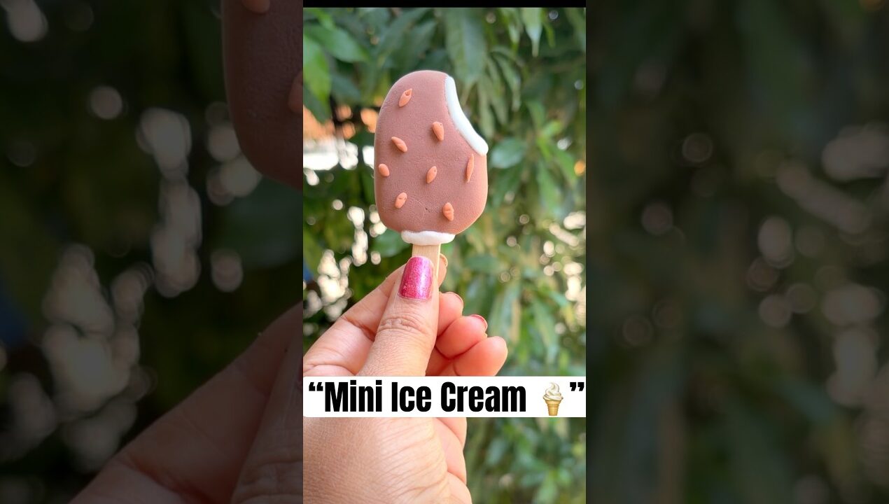 “DIY Clay Chocolate Ice Cream That Looks Real 😍”#shorts