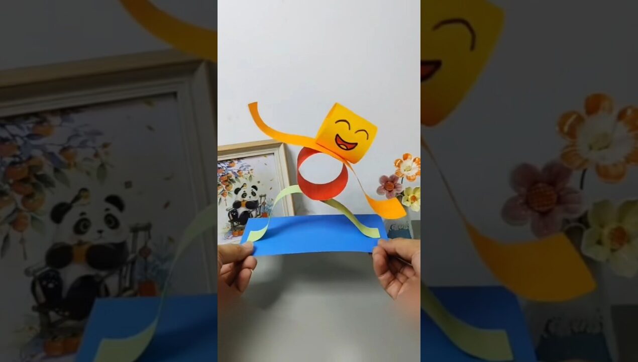 Paper se banaya Dancing toy! 💃 Instantly Viral Craft Ideas #shorts #diy