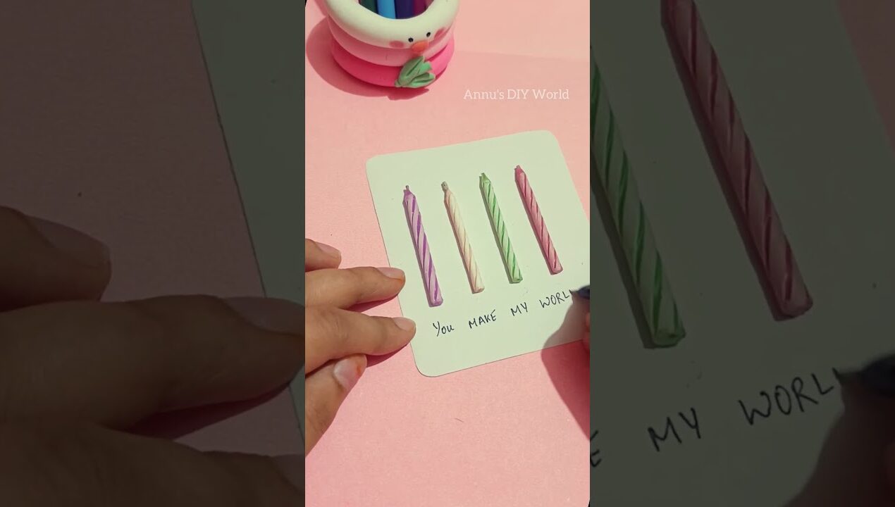 Handmade card for your loved ones easy gift card ideas #diy #craft #handmade #giftideas #couple