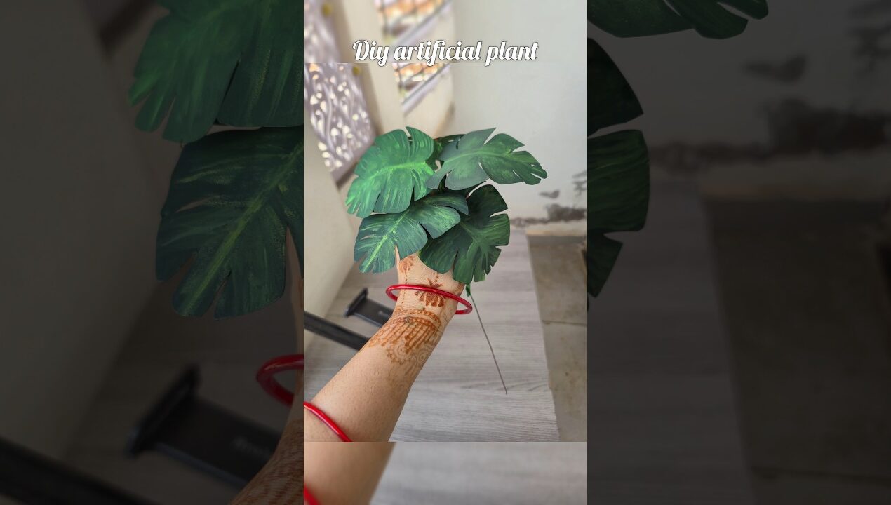Diy Artificial Plant #diy #craft #shorts #shortvideo