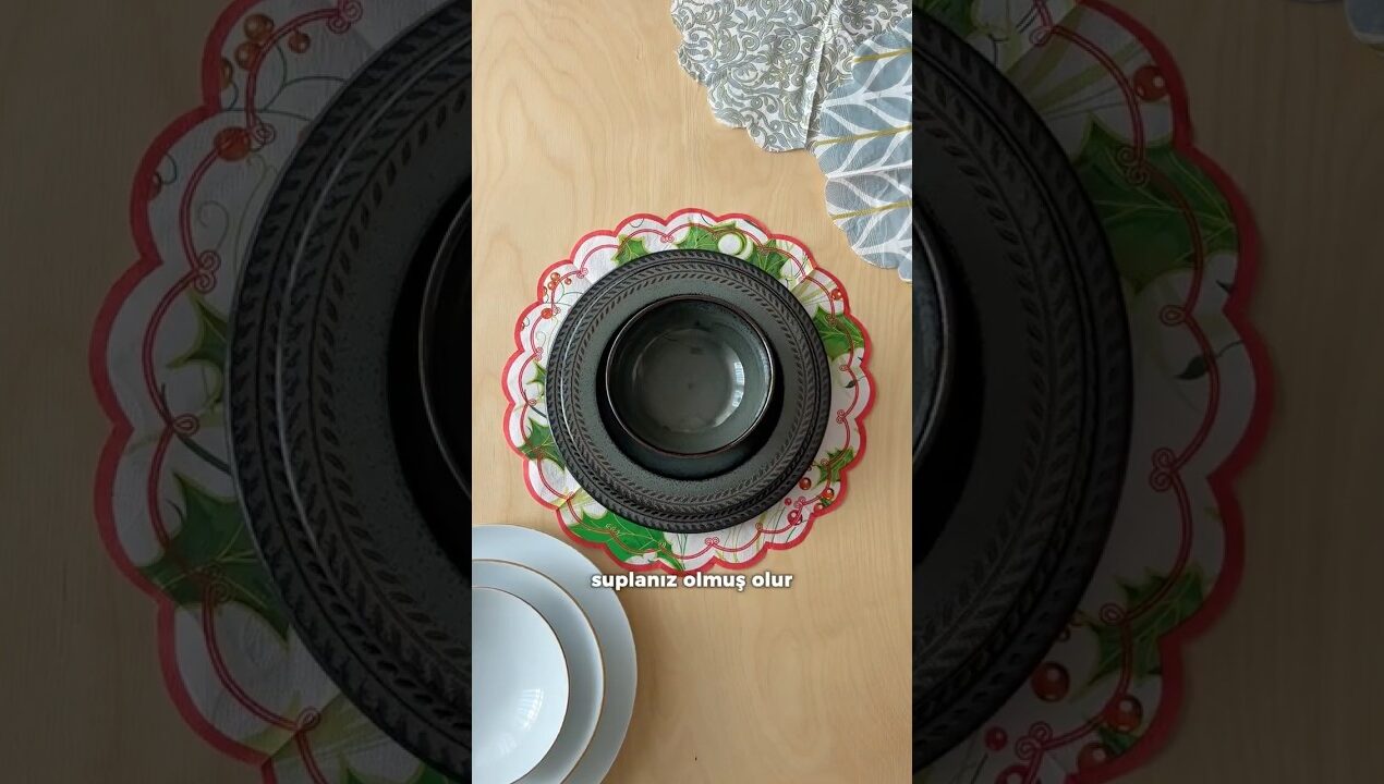 Peçeteden Şık Supla Yapımı | Kolay Sofra Dekorasyon Fikri ✨
