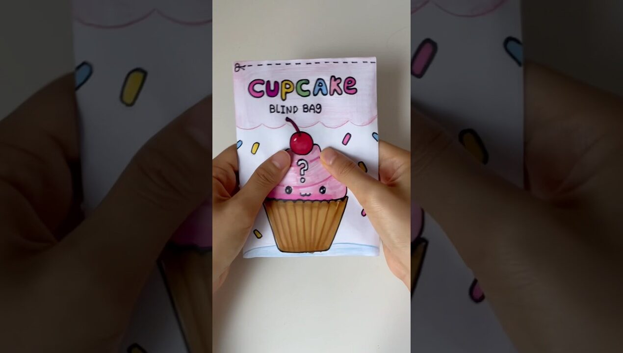 DIY Cupcake blind bag!!🧁 #diy #blindbox #blindbag #craftideas #craft #squishy