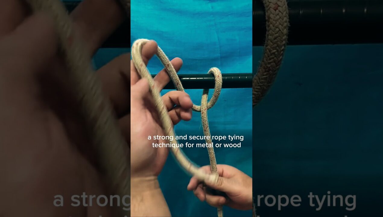 Strong Rope Knot for Wood & Metal | Camping Hack #diy #lifehacks #ideas #short