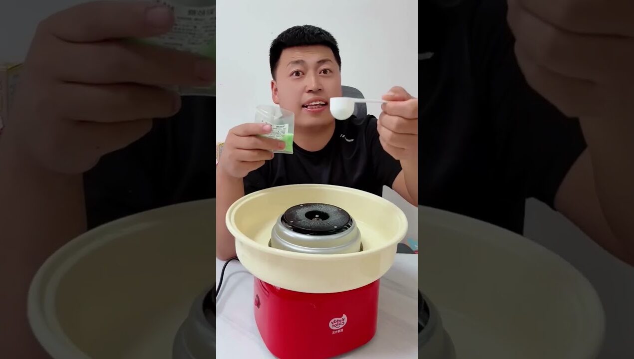 DIY Cotton Candy 😱 So Fluffy & Sweet! #viral #diy #craft #art #toys #funny #ytshorts #cake #kids