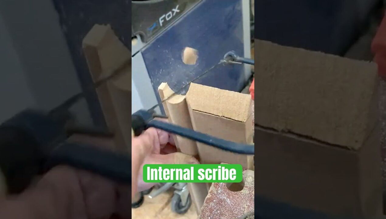 How to scribe skirting boards or baseboards #skirtingboard #baseboard #diy #diyinspiration #diytip