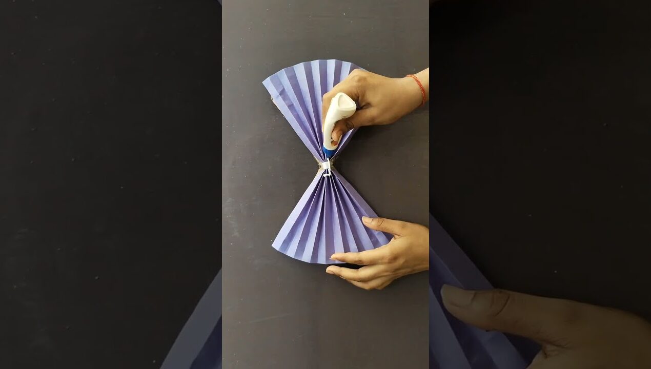 Beautiful Handmade Paper Fan Wall Hanging Craft✨| Easy DIY Colorful Room Decoration Idea for Home 🏡