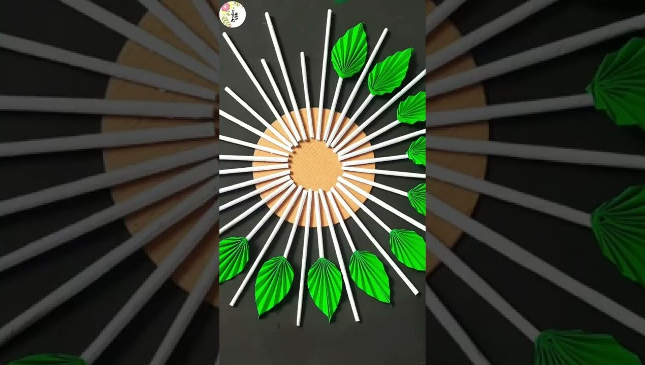 paper flower wall hanging #shorts #diy #craft #youtubeshorts #viral #shortstrending #paperwallmate