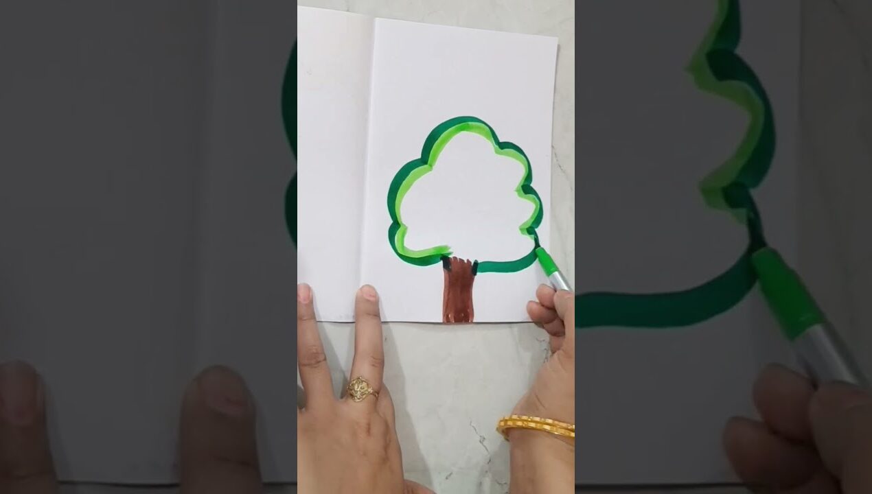 Simple beautiful border design ideas #art #frontpage #drawing #diy #projectworkdesigns #viralreels