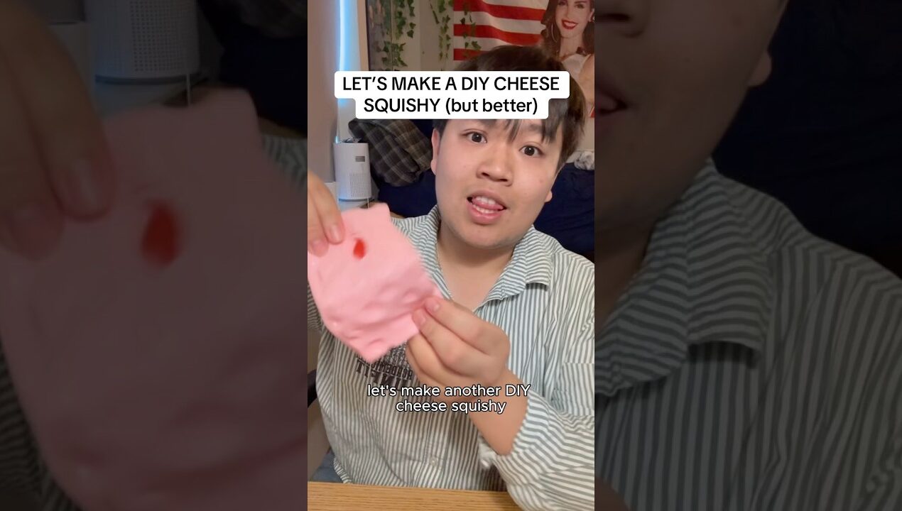 LETS MAKE A DIY CHEESE SQUISHY (but better) #diy #squishy #cheese #needoh