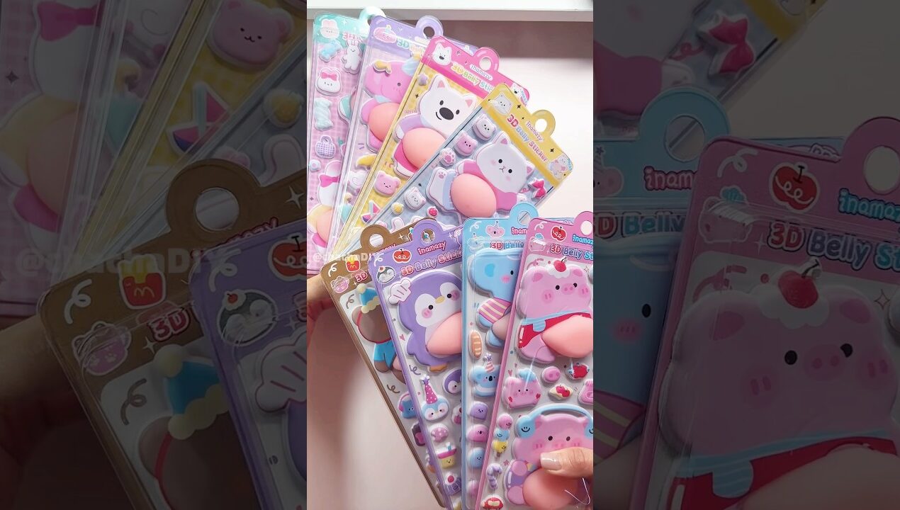 3D Creative Squeezable Stickers#DIY #art #Handmade #paperdiy