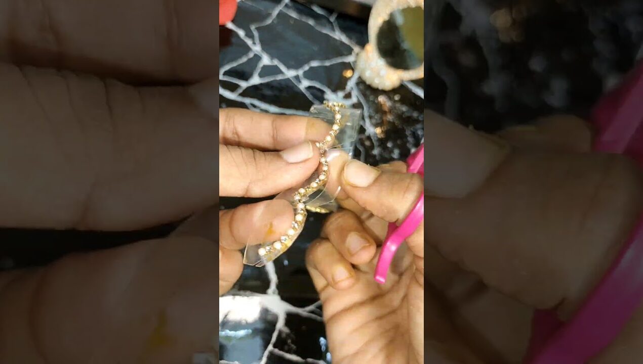 Looking Goog⁉️Challenge Making Anklet with water bottle✨ #diy #asmulticreativity #craft #shorts