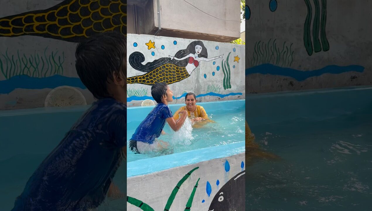 🥰కష్టమో నష్టమో మొత్తానికీ పూర్తి చేశాం ❤️ #dailyvlogs #minivlog #viral #swimmingpool#diy#telugu