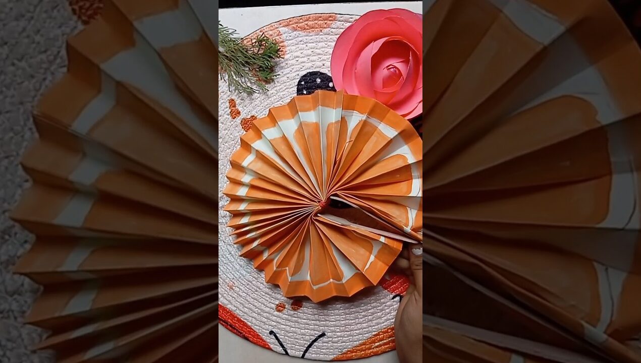 #short for diy paper craft fan 😉#craft #fans #viral #diy