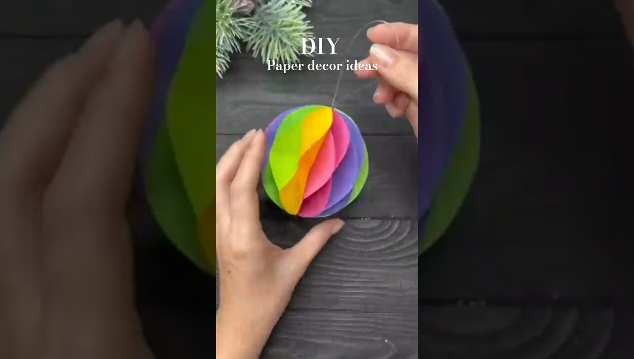 DIY paper decor ideas 💡#shorts