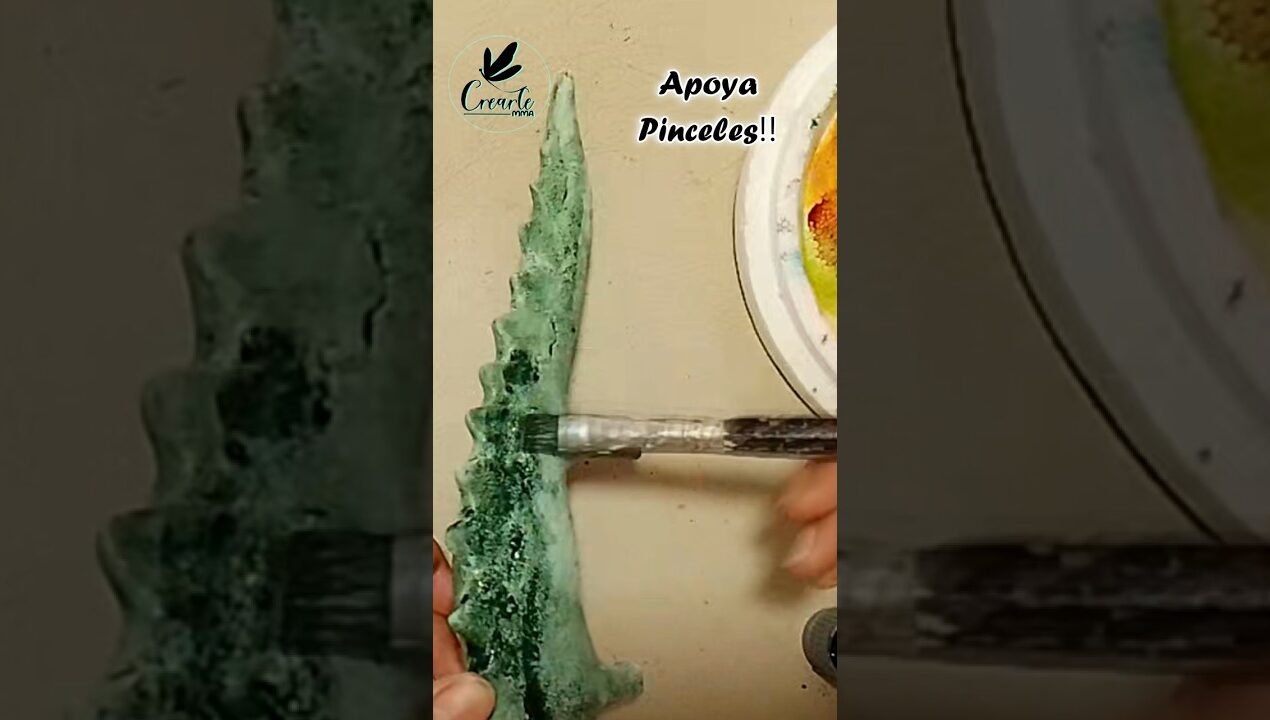 apoya pinceles #diy #ideas  Alambre y bolsas de residuos Increíble, útil y hermosa transformación