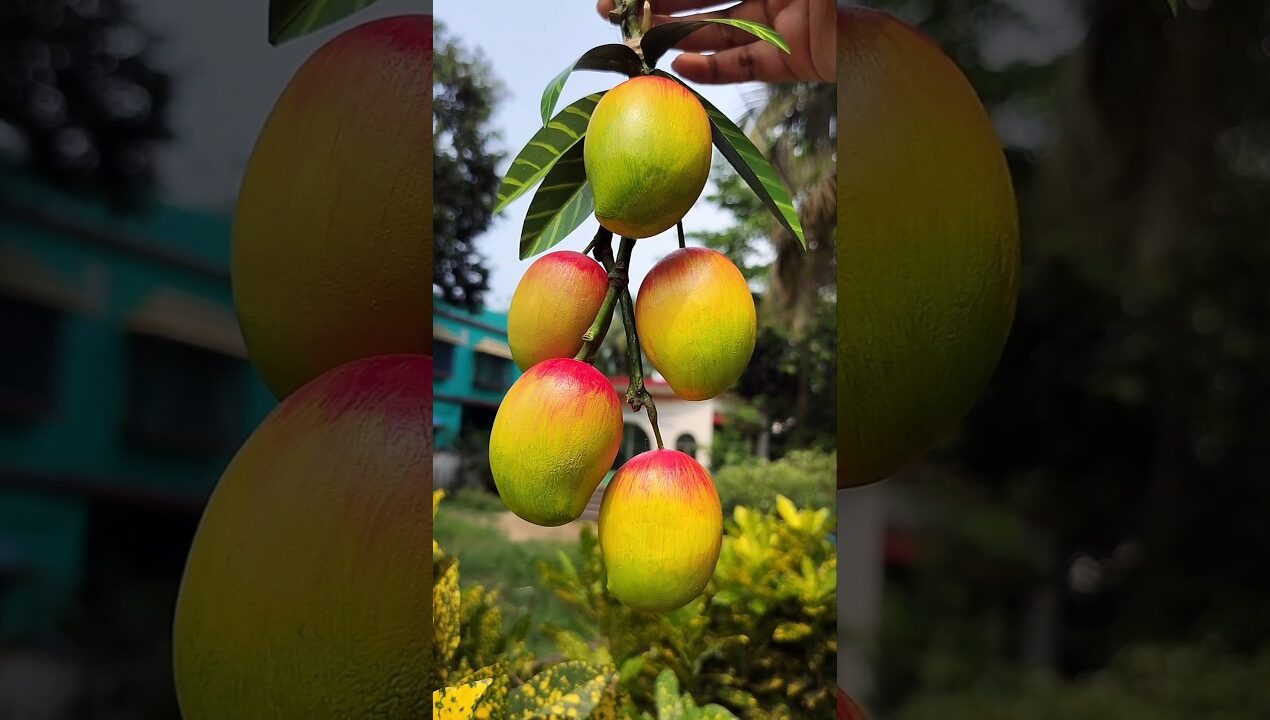 DIY mango 🥭 #shorts #youtubeshorts #diy #clayart #viral