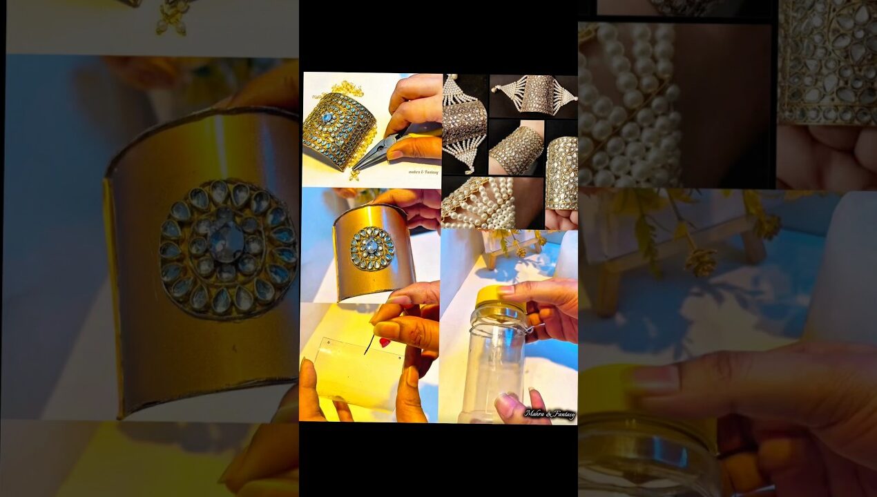 Diy Bridal kundan bangles 💫💡 #shorts  #diy #craft #handmade #jewellery