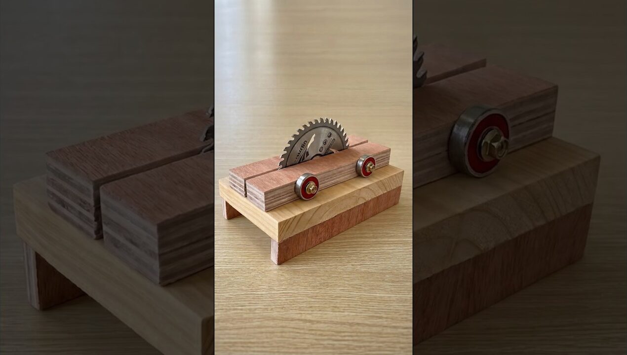 Stop Wasting Money! DIY Precision Sliding Saw with Wood and Metal Tube | Old Carpenter's