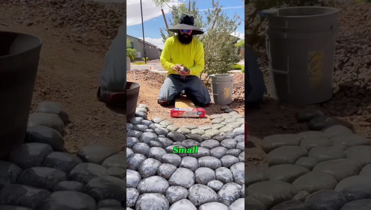 $10 Fake Pebbles That Look Real?#budgetdiy #diy #construction
