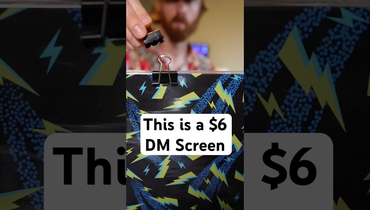 Budgets and Dragons: DIY DM Screen 🧙‍♂️ 💵 #dnd #diy #deckofdmthings