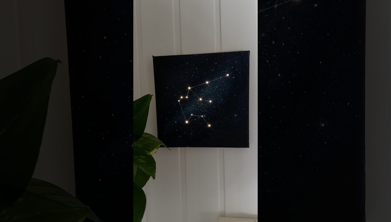 Wir machen heute ein leuchtendes sternenbild! ✨ #diy #bastelanleitung #basteln #sternzeichen