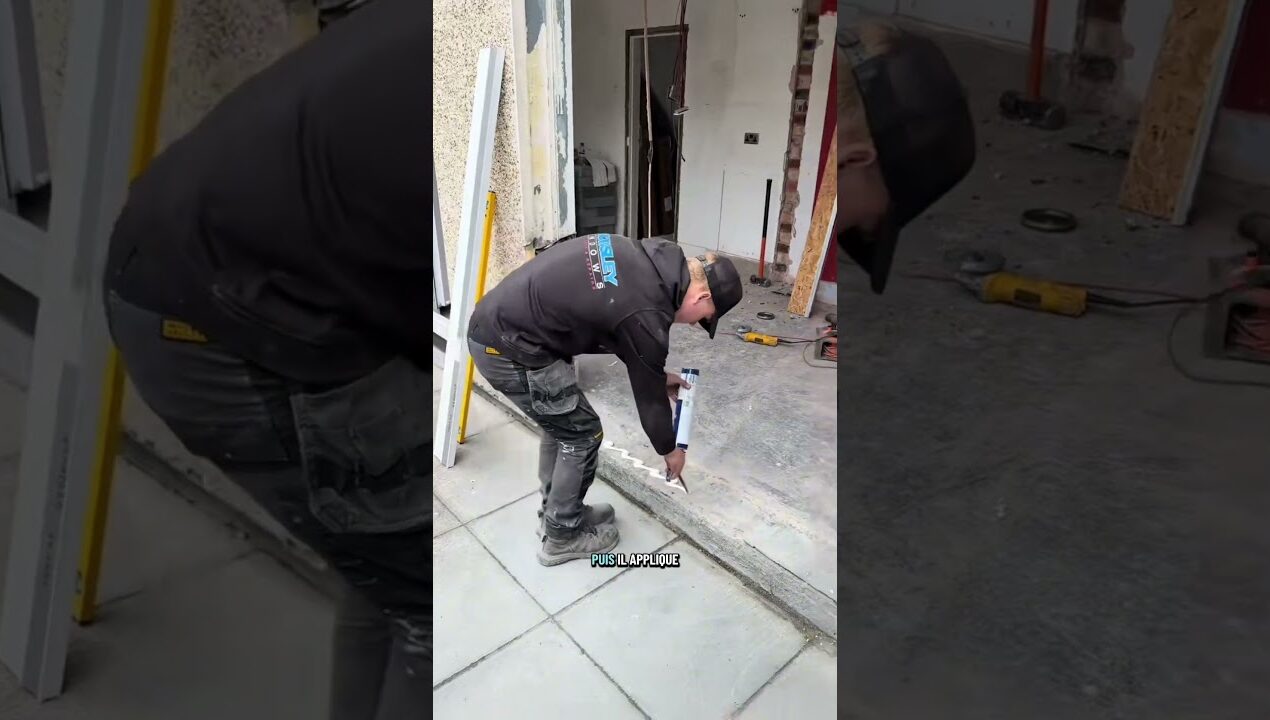 Remplacement d’une fenêtre par une porte-fenêtre #bricolage #diy #construction #renovation #travaux