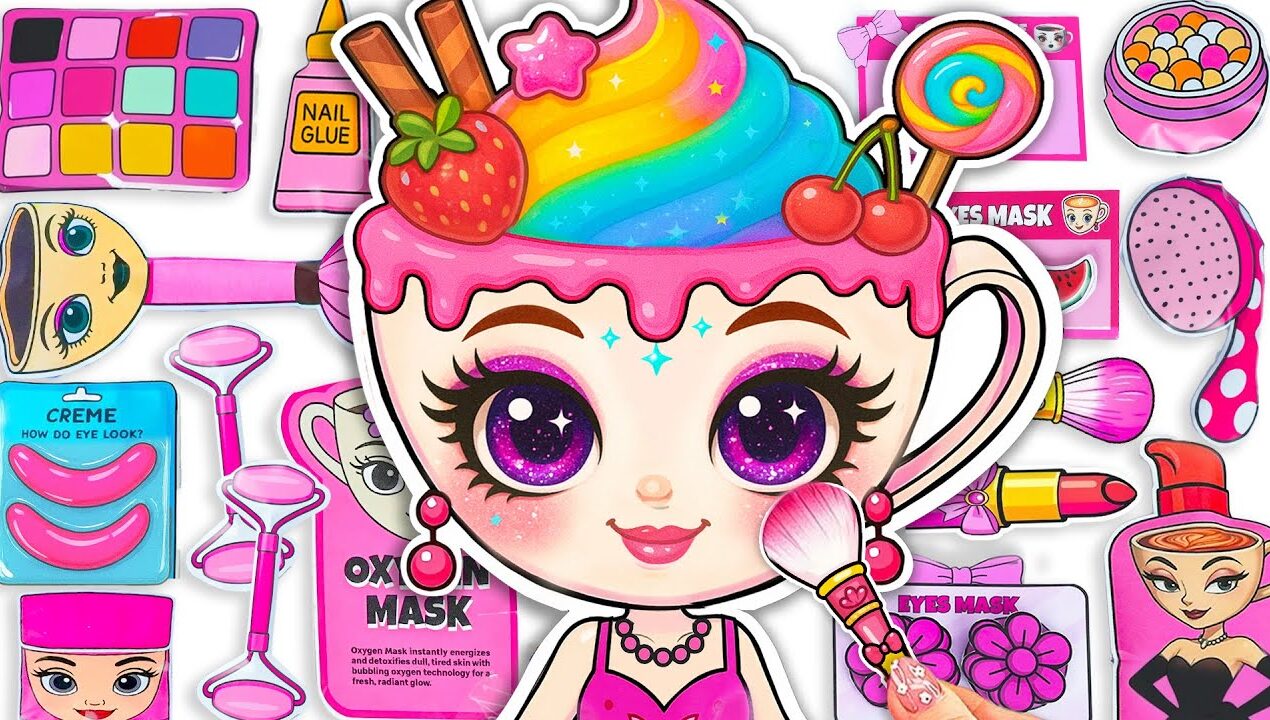 Paper DIY💖 Unboxing Brainrot BALLERINA CAPPUCCINA Skincare + Makeup + Fashion Blind Box ASMR | Tana