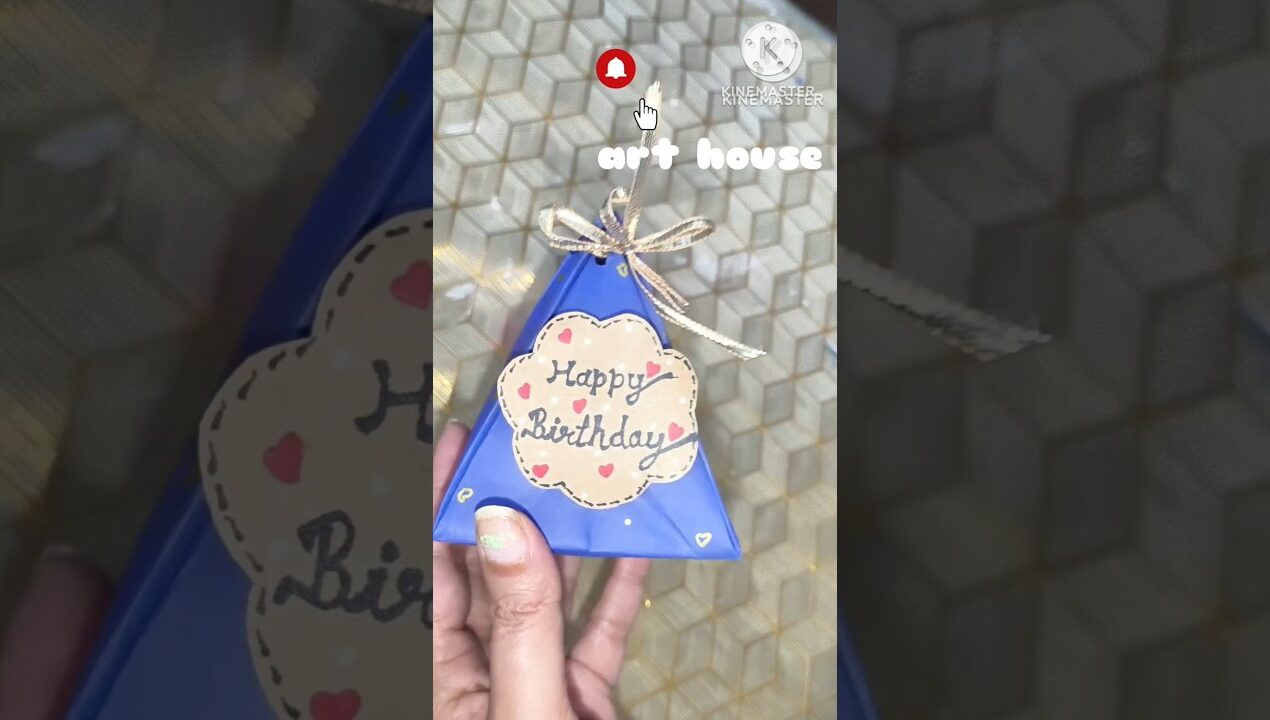iDIY paper gift box 😍#papercraft #diy #arthouse #handmade #gift #virl #art #shorts #craft #birthday