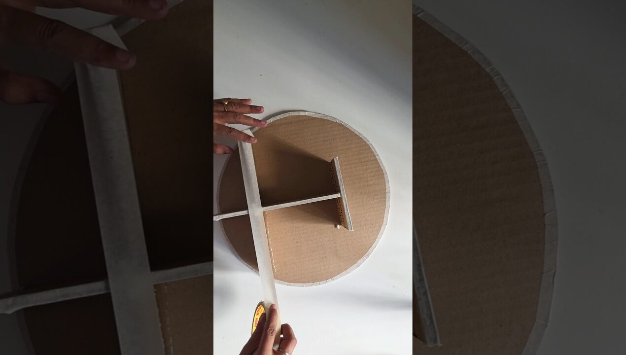 Easy Cardboard using Organizer making idea #shorts #diy #organizer #youtubeshorts #decor