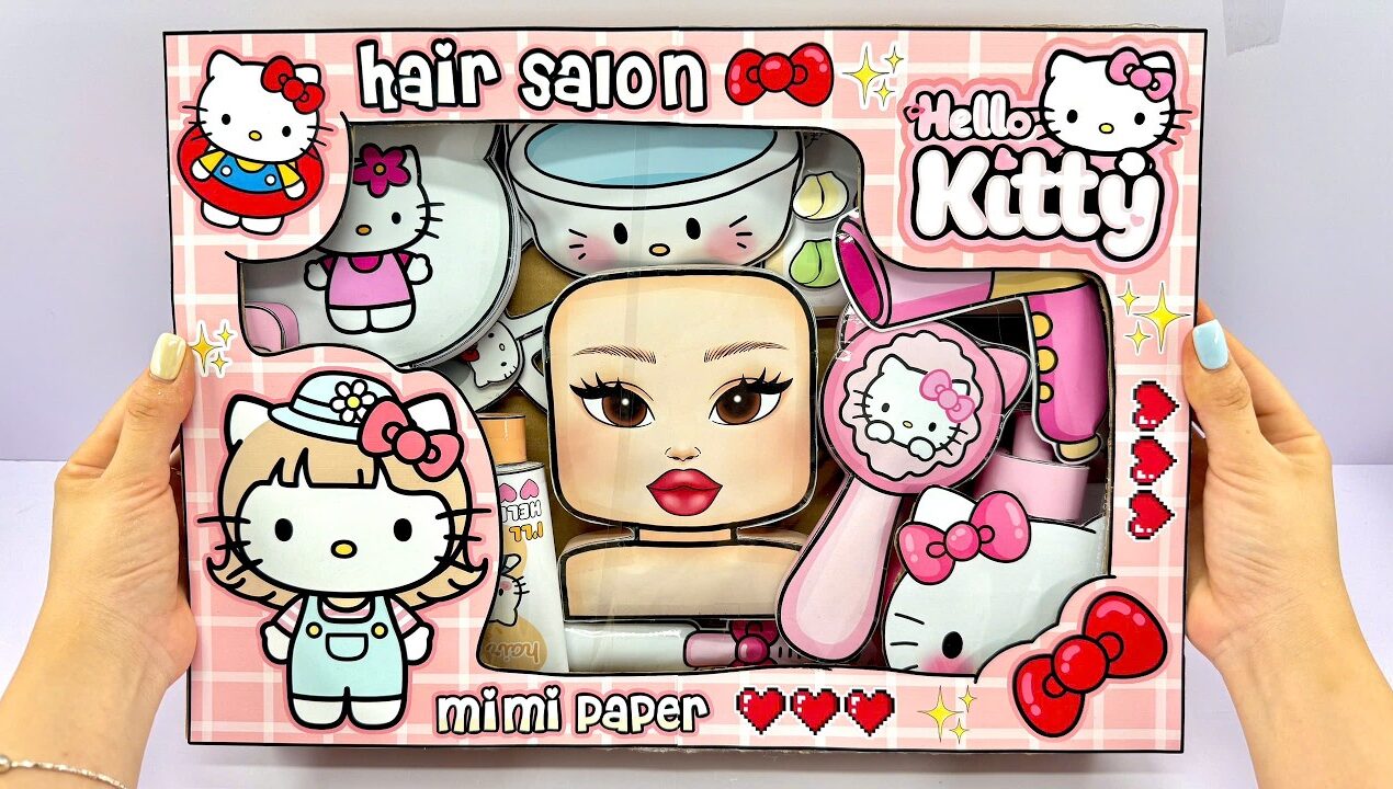 🐱Paper DIY🐱Unboxing Hello Kitty ROBLOX Secret Blind Bag 1000$ | Makeup Hair ASMR