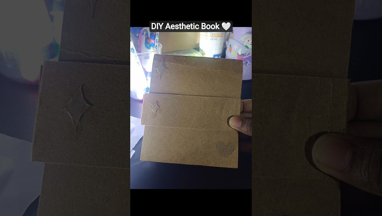 DIY Aesthetic Book ✨🤍#diy #aestheic #books #craft #ideas #shorts #youtube #backtoschool