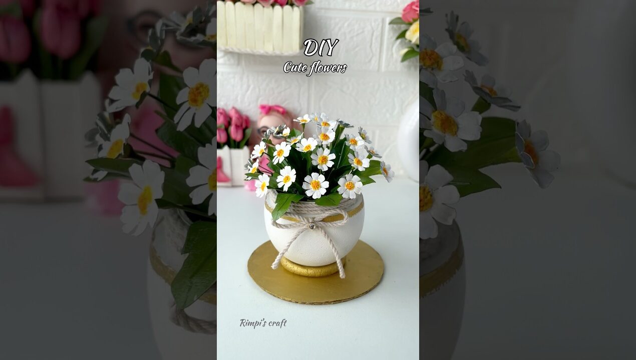 DIY Cute Flowers #sorts #viralvideo #viralshort #handmade #giftideas #diy #craft #aesthetic #flowers