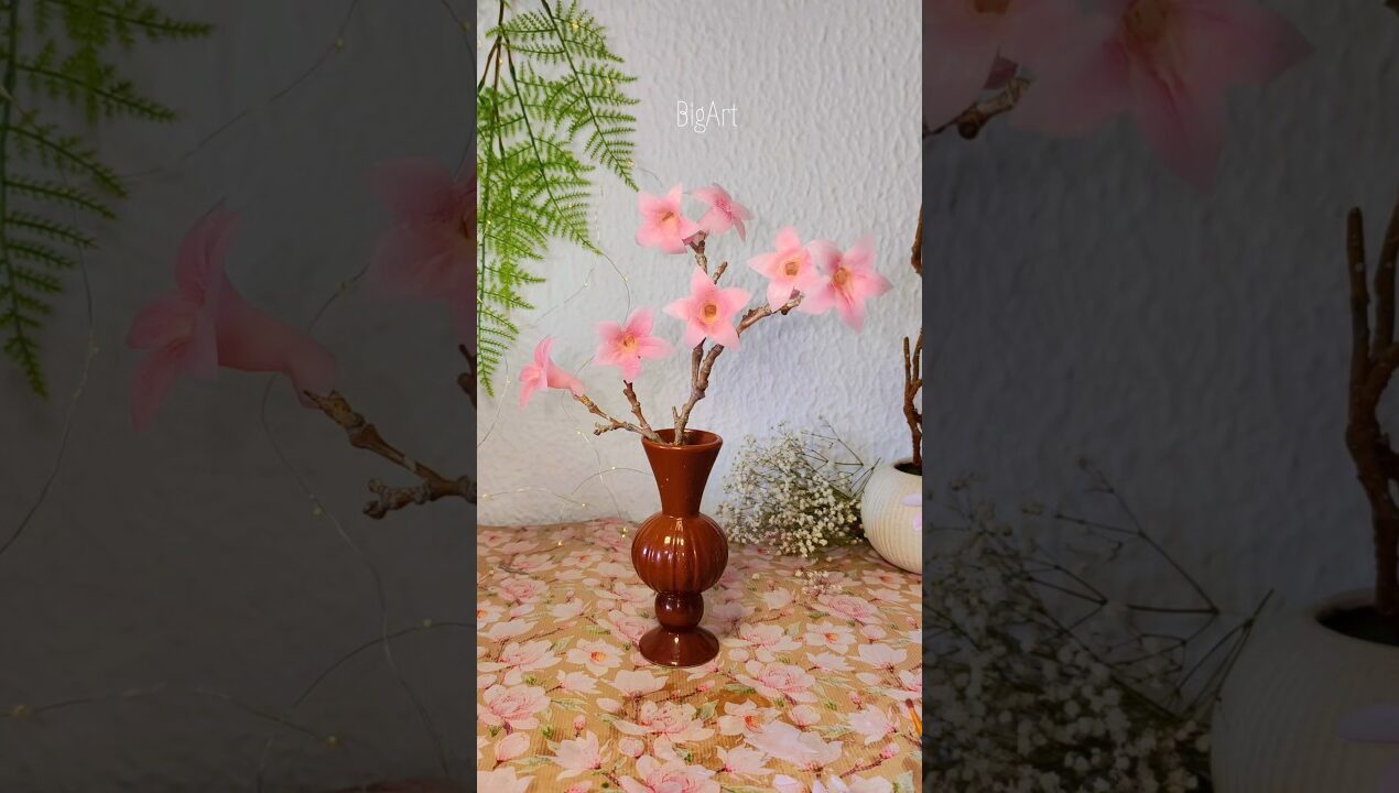wax dipladenia flower 🪷 #diy #flowers #craft #homedecor #handmade #viralshorts #candlemaking