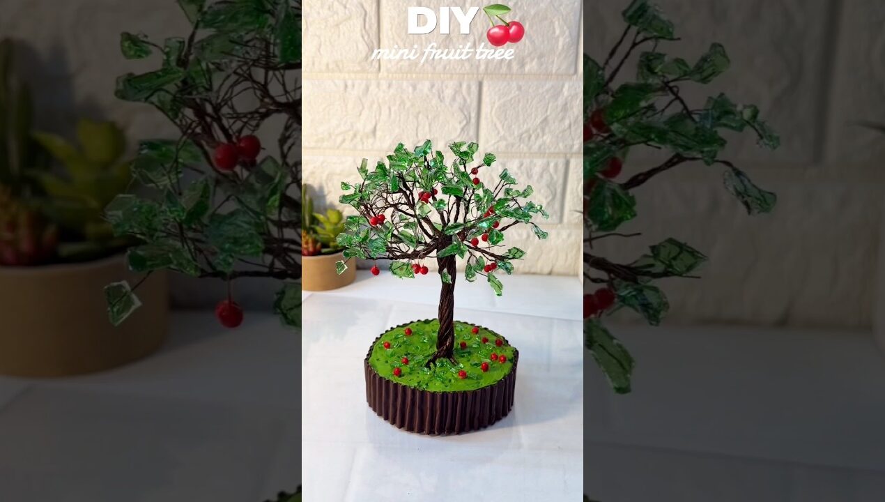 DIY Mini Fruit Tree #diy #craft #handmade #shorts #shortviral