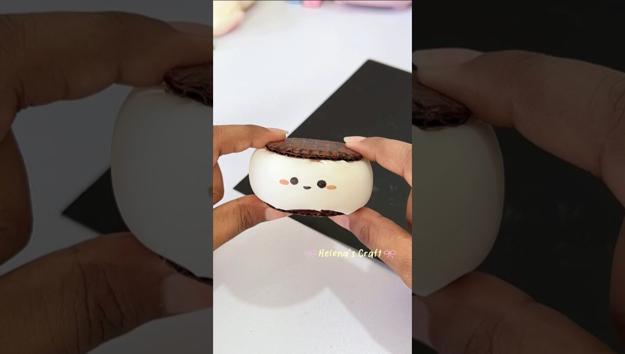 DIY Viral Oreo Squishy #diy #shorts #craft #helenascraft #diyideas