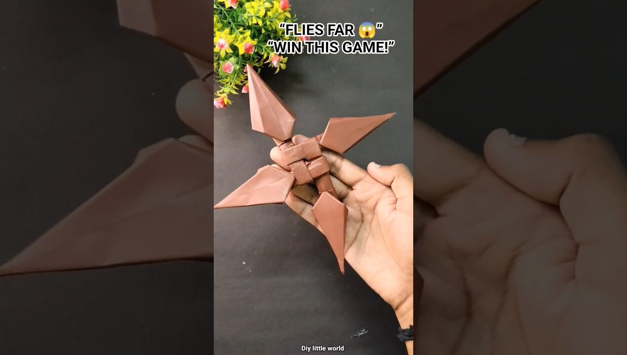 🔥 DIY Paper Flying Game | Super Fun Trick✈️ #diy #shortsfeed #shorts #papercraft #viral #supercraft