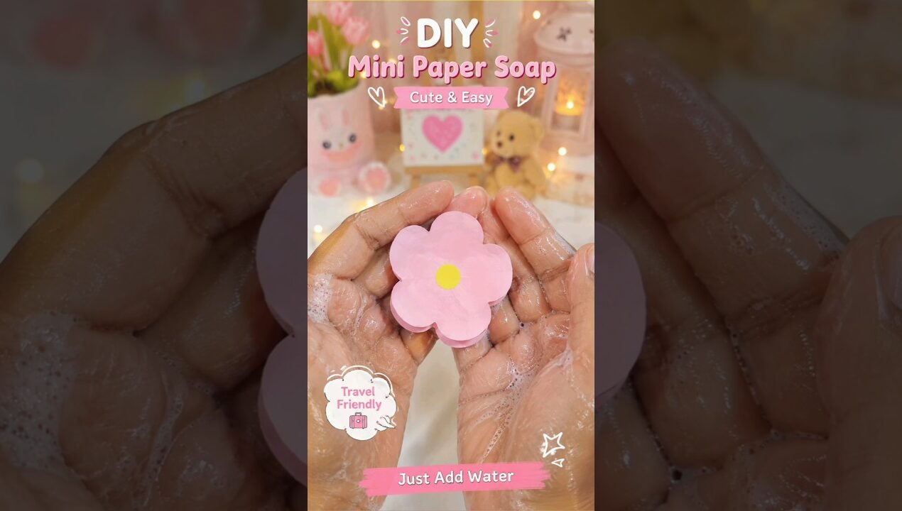 DIY Mini Paper Soap Flower 🌸✨#shorts