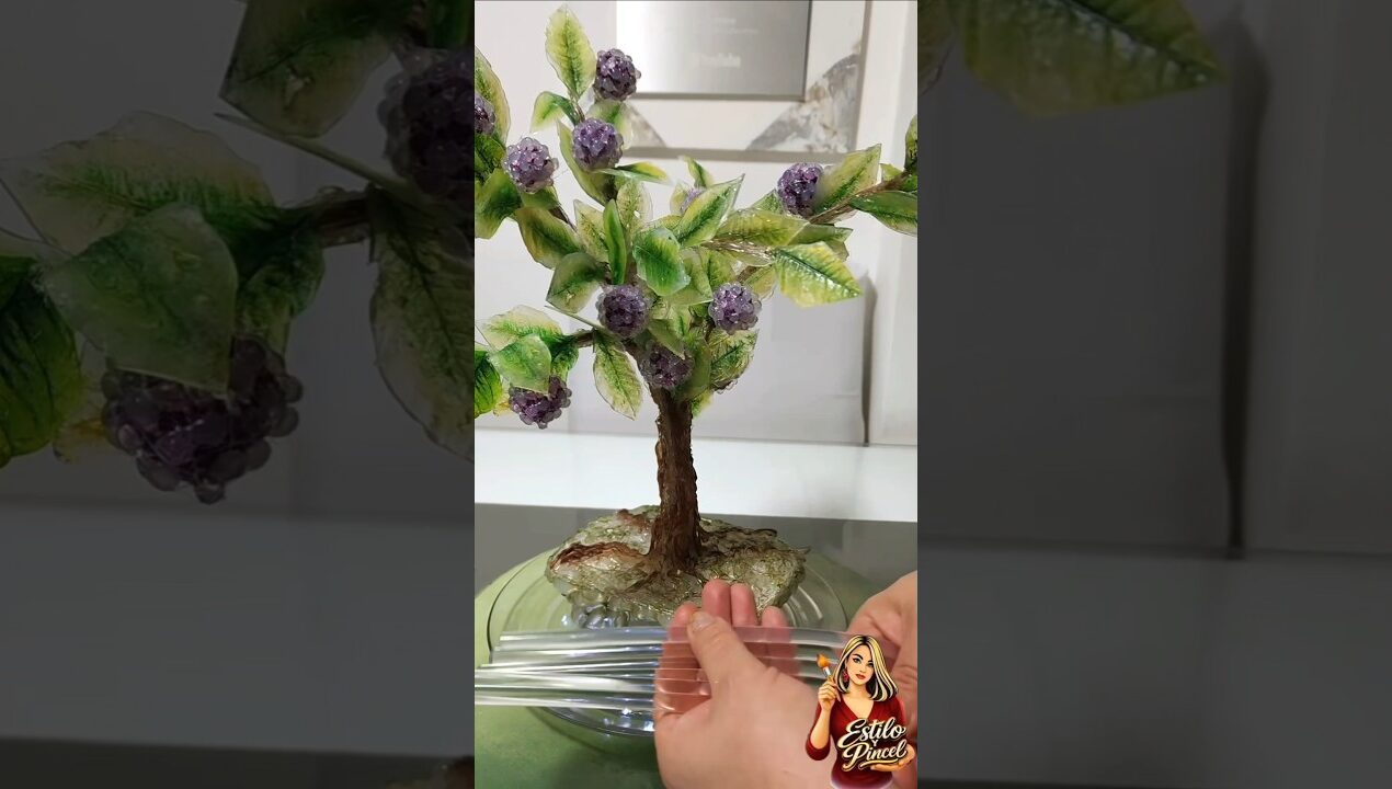 Ideas con silicona caliente #silicona #bonsai #diy