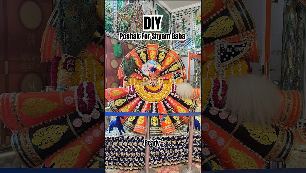 DIY Poshak For Khatu Shyam Ji 😍 #diy #shorts #khatushyam #khatudham #poshak