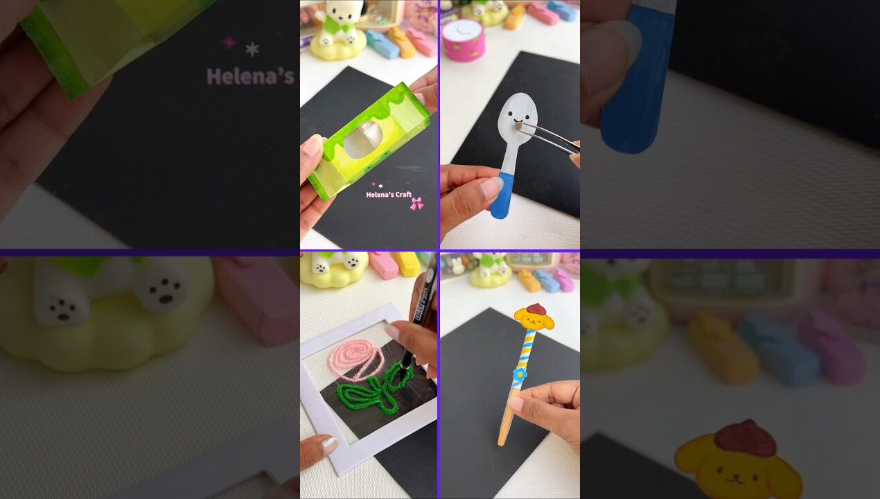 4 Creative Craft Ideas 🤩#diy #shorts #craft #helenascraft #diyideas