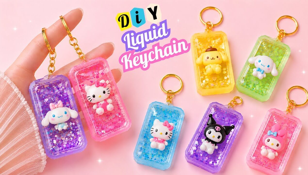 Don’t Throw Away False Nail Holders! 😱 DIY Keychain From Waste Material ✨