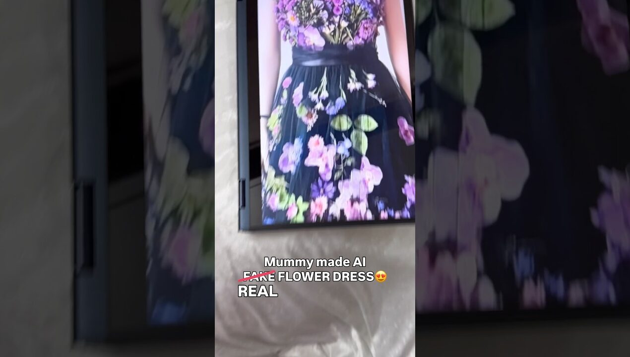 Mom made AI Real Flowers from Scratch #viral #outfitfromscratch #handwork #diy #flowers