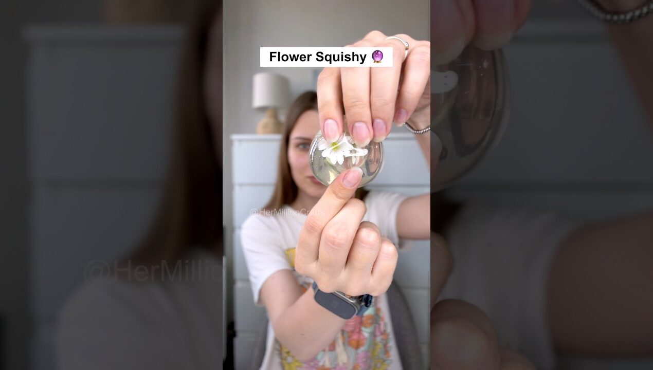DIY Flower Nano Tape SQUISHY! 🌸💧 Aesthetic Summer Hack #diy #craft #viral #trending